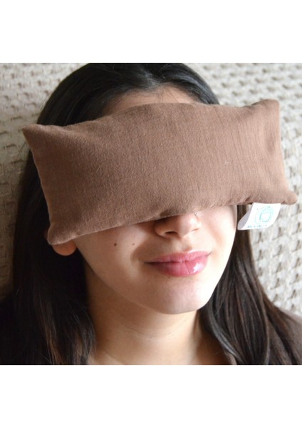 , Doğal Kara Buğday Göz Dinlendirme Yastığı – Çift Kat Müslin