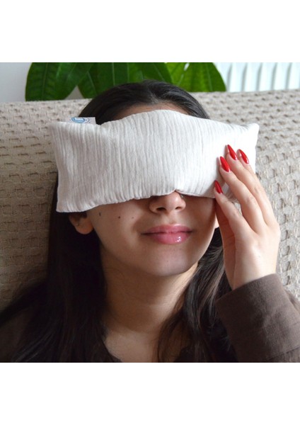 , Doğal Kara Buğday Göz Dinlendirme Yastığı – Çift Kat Müslin