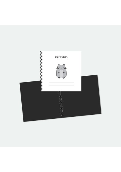 Mutlu Anlar Sevimli Kedi Anı Defteri