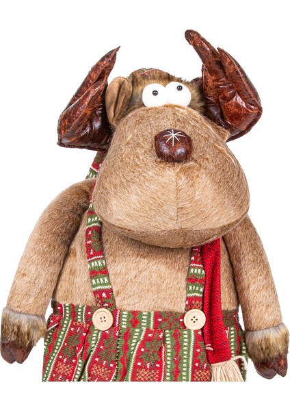 Yılbaşı Süsü, Geyik Kadın, Kahverengi - Etekli, Uzayan Ayaklı, 36X80- fiyatları