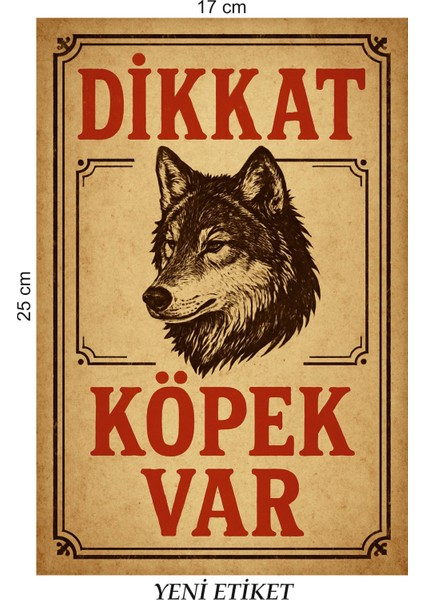 Uyarı Levhası Dikkat Köpek Var