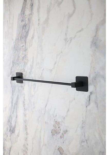 Banyo Yapışkanlı Siyah Kare Uzun Havluluk Havlu Askısı fiyatları