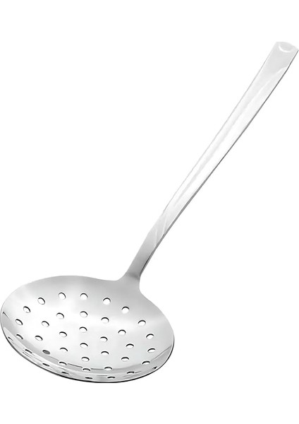 Çelik Servis Kevgiri – Mutfak ve Restoranlar Için Şık, Dayanıklı ve Çok Amaçlı Delikli Servis Kevgiri, 30 cm