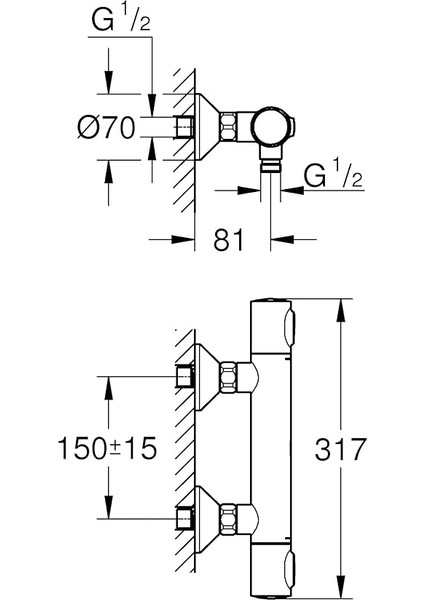 Precision Flow Termostatik Duş Bataryası, Su Tasarruflu, Krom, 34840000 fiyatları