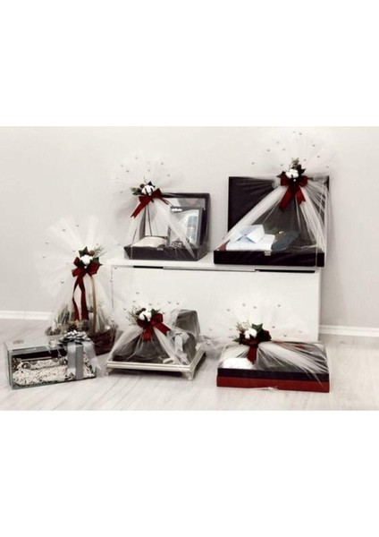 Süs Dünyası Kristal Tül, Bohça ve Tepsi Süsleme Tülü, Tülü_beyaz 5 M. 1 (Bir) Metre Eninde modelleri