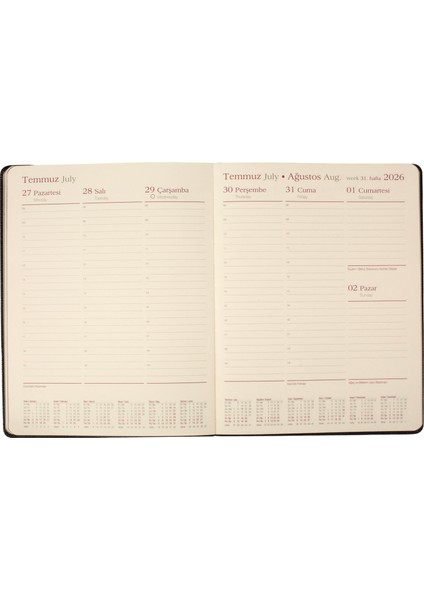 Ece-Alaçatı Mor Haftalık 18,5X23,5 2026 fırsatları