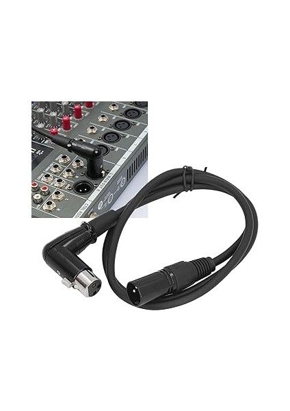 Sesli Kablo Düz Erkek Dişi Dirseği 3 Pin Dengeli Mikrofon Kablosu 1 Metre fırsatları