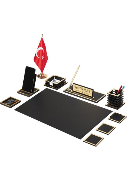 Nova Sümen Takımı 10 Parça Siyah Full Set