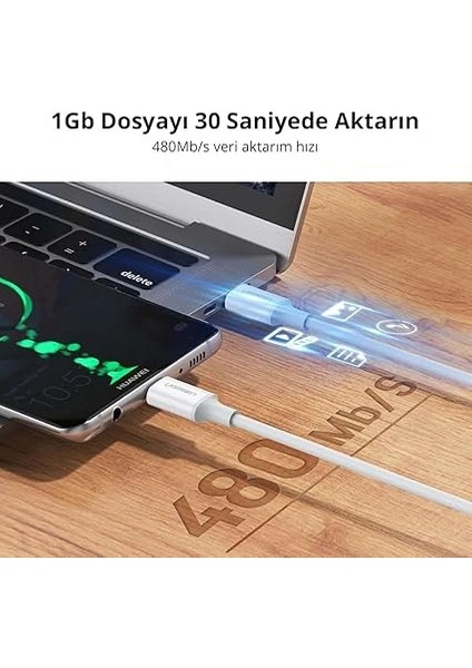 5A Type-C Şarj ve Data Kablosu 1 Metre modelleri