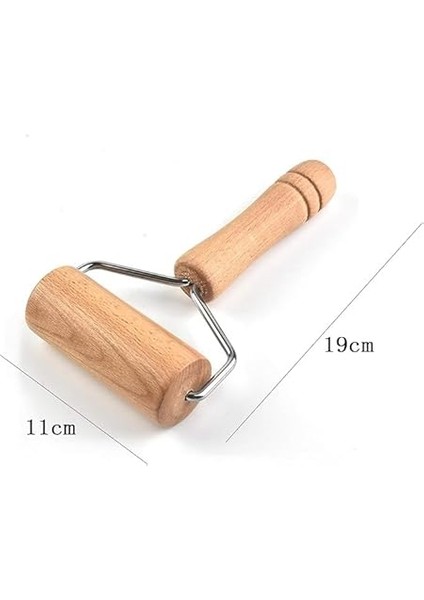 Merdane Doğal Bambu Pratik Hamur Açma Silindiri Hamur Açma Aparatı Oklava Merdane Pizza Makarna indirimleri