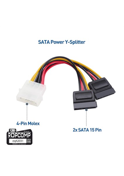 15-Pin Sata 2x Dişi - Erkek (Y) Çoklayıcı Kablo fiyatları