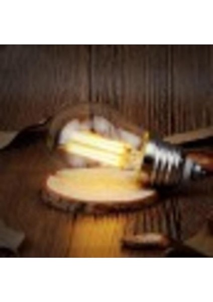 Geldi 6 Watt Mini Top Ampul LED Filament G45 Şeffaf Cam Rustik Ampul E27 Duy 3000K Gün Işığı 6 Adet modelleri