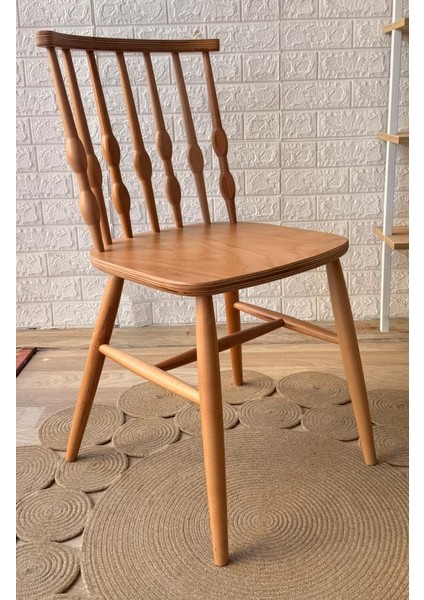Concept Boncuk Sandalye Naturel Ahşap Sandalye modelleri