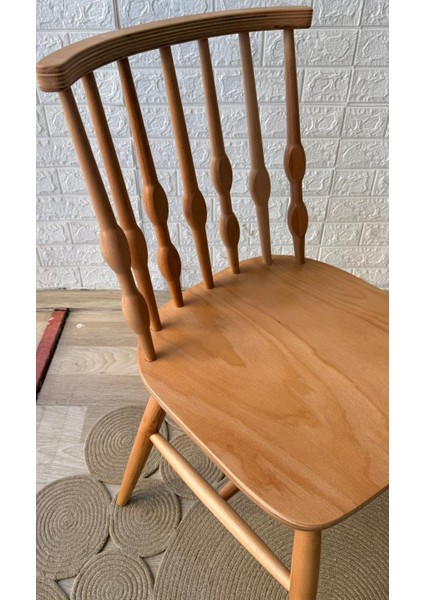 Concept Boncuk Sandalye Naturel Ahşap Sandalye fırsatları