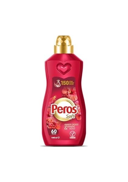 Peros 1440 ml Konsantre Yumuşatıcı Amber Çiçeği & Sandal Ağacı