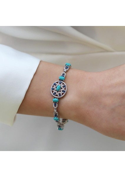 Aria Stone Serisi Elips Gümüş Bileklik fiyatları