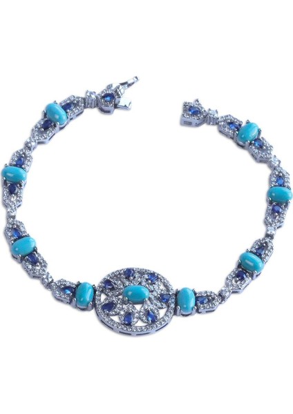 Aria Stone Serisi Elips Gümüş Bileklik indirimleri