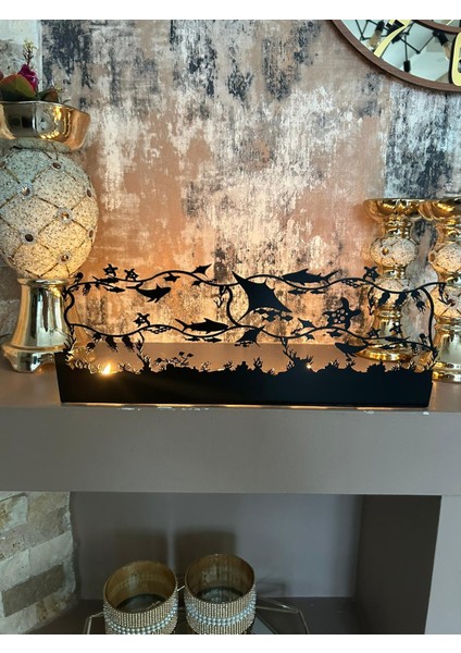 Deniz Yaşamı Temalı Dekoratif Metal Şamdan Mumluk modelleri