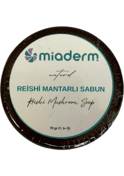 Reishi Mantarlı Doğal Sabun 70 gr | Cilt Yenileyici & Antioksidan Etkili