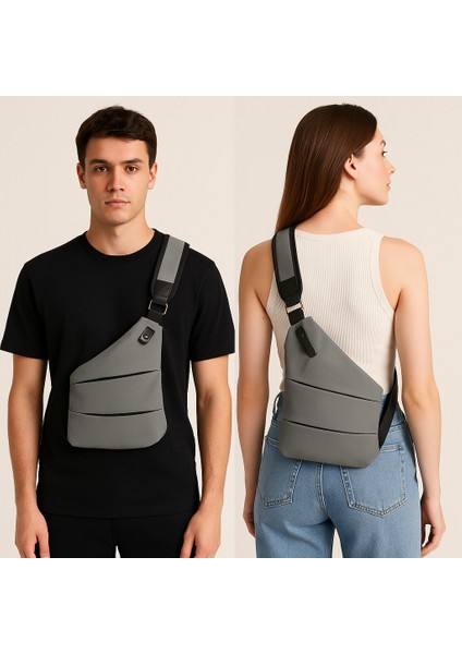 Bumink Modern Stil Omuz Çantası Günlük & Casual Unisex Kalemlik Hediyeli - Kısa Süreli