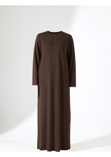 Kadın Yün Viskon Uzun Büyük Beden Elbise