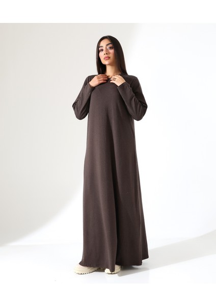 Kadın Yün Viskon Uzun Büyük Beden Elbise modelleri