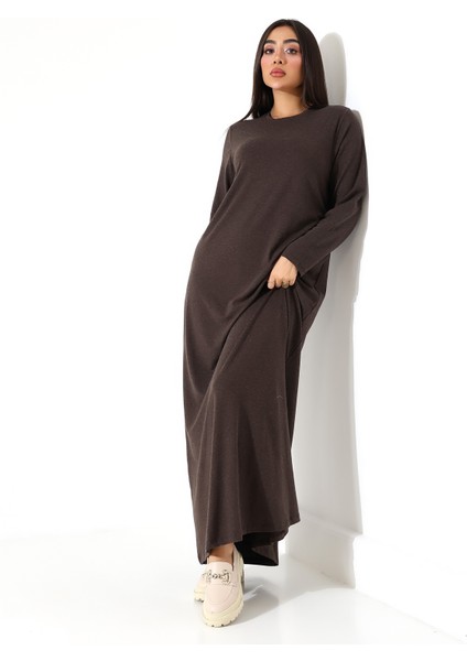 Kadın Yün Viskon Uzun Büyük Beden Elbise indirimleri