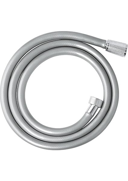 Gri Paslanmaz Kopmaz Patlamaz Kaliteli Pvc Duş Hortumu - Yüksek Kaliteli Lüx Duş Spirali - Tüm Duş Setleri/duş Başlıkları ile Uyumlu (G1/2) - 150CM modelleri