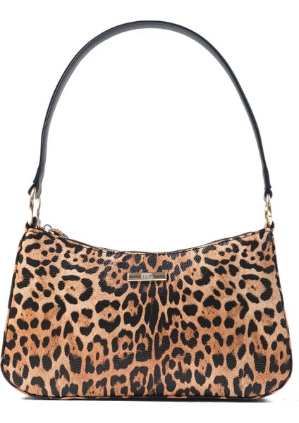 Leopar Desenli Kadın El ve Omuz Çantası