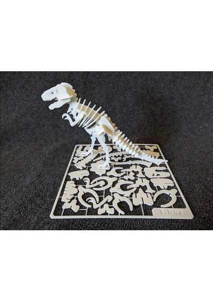 3D T-Rex Dinozor Puzzle – Kendin Yap Montajlı Dinozor Maketi – Eğitim ve Dekoratif Set