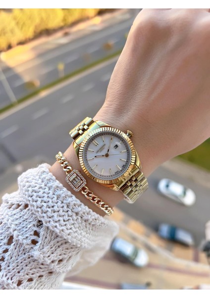 Çelik Kordonlu 3 Atm Suya Dayanıklı 2 Yıl Garantili Kadın Kol Saati BC.08210.120 fiyatları