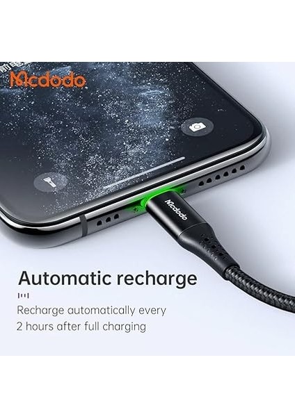 CA-7360 Type-C To Lightining 36W Data Şarj Kablosu 1.2m Siyah fiyatları