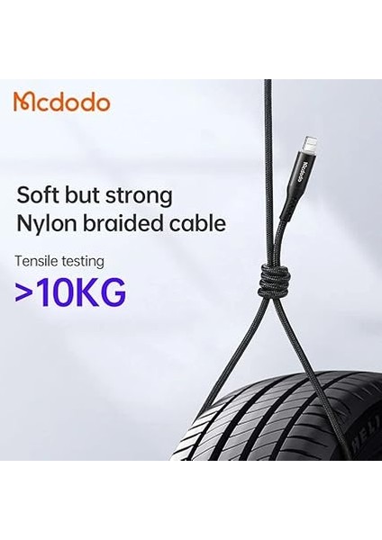 CA-7360 Type-C To Lightining 36W Data Şarj Kablosu 1.2m Siyah fırsatları