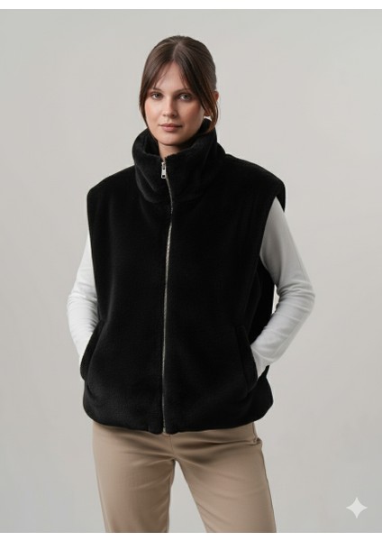 Nur Kadın Yelek Kadın Rabbit Yelen