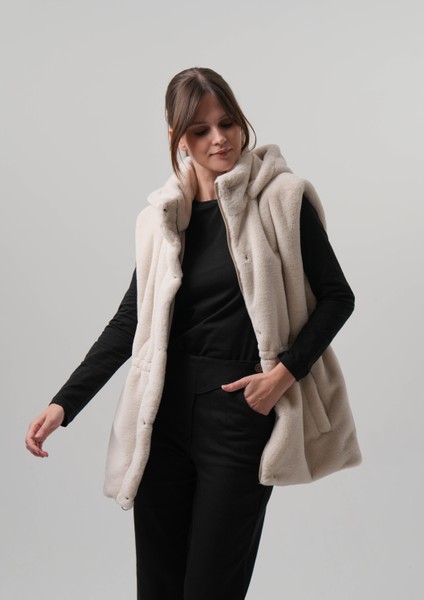 Damla Kadın Yelek Kadın Rabbit Yelek