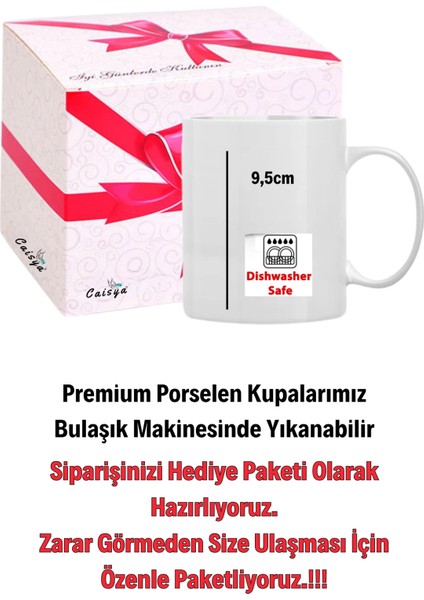 Öğretmenler Günü Hediyesi Gül Buketi Baskılı Porselen Kupa Bardak modelleri