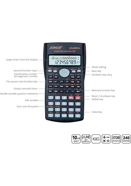 JS-82MS-A Fonksiyonel Hesap Makinesi fiyatları