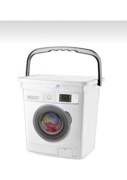 Deterjan Saklama Kutusu Kulplu Deterjanlık 6 Lt Çamaşır Tozu Saklama Kutusu /kulplu Deterjan Kutusu