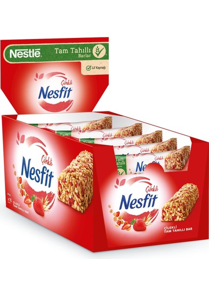 Nesfit Nestle Çilekli Tam Tahıllı Bar 23.5 G x 16
