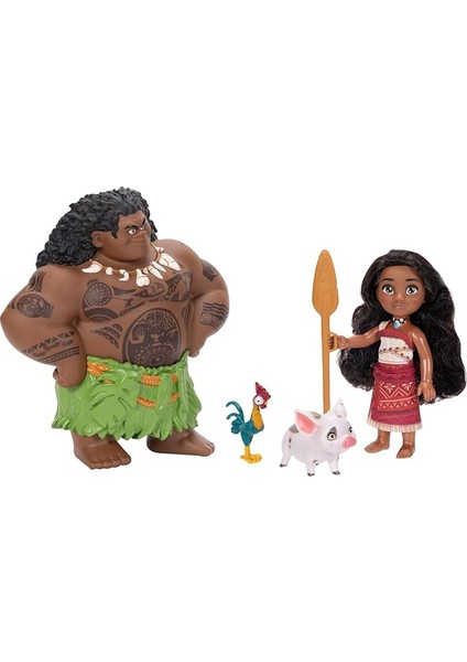 Moana - 15 cm Maui & Moana ve Arkadaşları Set
