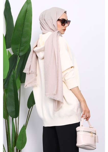 Krem Çift Cepli Fermuarlı Triko Hırka fırsatları