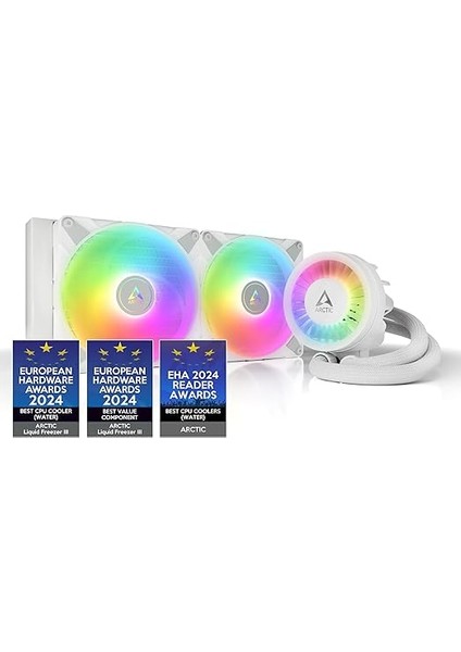 Liquid Freezer Iıı - 280 A-Rgb Intel/amd Uyumlu, 280MM Radyatörlü, 2X14CM P14 Pwm Fanlı, Sıvı Işlemci Soğutucu Beyaz (AR-ACFRE00151A)