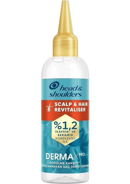 & Shoulders Dermaxpro Scalp & Hair Revitaliser Dökülme Karşıtı Durulanmayan Saç Derisi Serumu Kafein ve Seramid ile 145ML