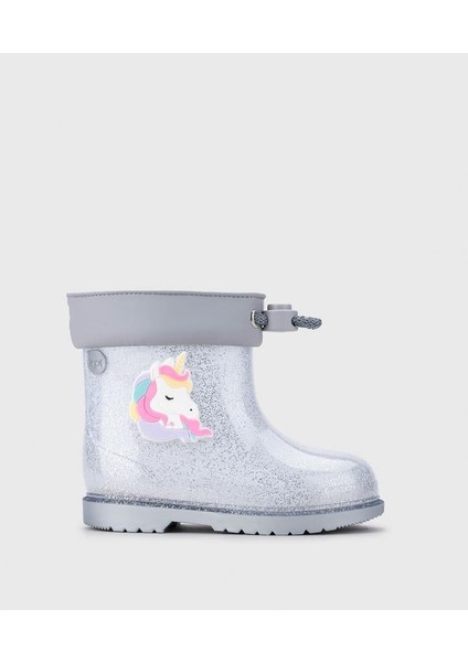 Bimbi Unicornio Glitter Yağmur Çizmesi Gümüş