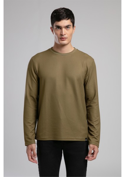 Wayne Erkek O Yaka Sweatshirt Haki fiyatları