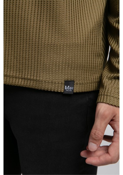 Wayne Erkek O Yaka Sweatshirt Haki indirimleri