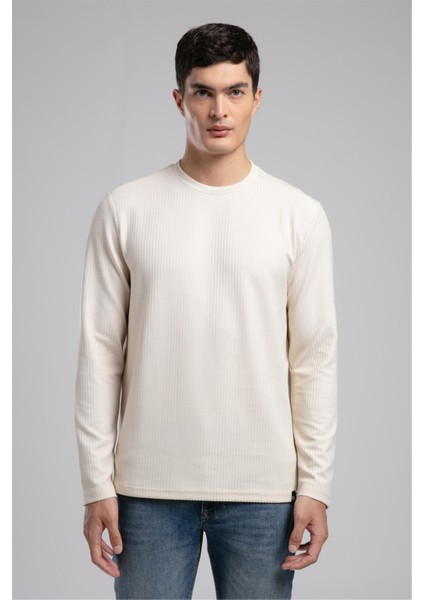 Wayne Erkek O Yaka Sweatshirt Bej fiyatları