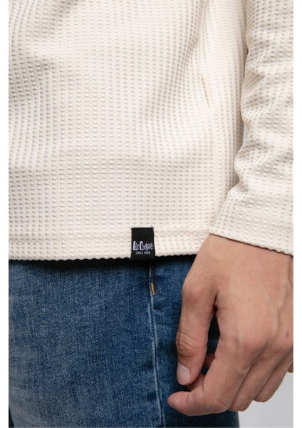 Wayne Erkek O Yaka Sweatshirt Bej indirimleri