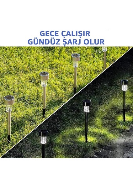 Solar Bahçe Lambası 10’lu Set Direk Aydınlatma – Güneş Enerjili LED Işık, Su Geçirmez, Dış Mekan Aydınlatması, Kolay Kurulum, Enerji Tasarruflu, Modern Tasarım modelleri