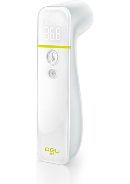 Agu Fay Temassız Akıllı Ateş Ölçer | 1 Saniyede Hızlı Ölçüm | Telefon Uygulaması ile Senkronizasyon |bebek, Çocuk ve Yetişkin Kullanımı